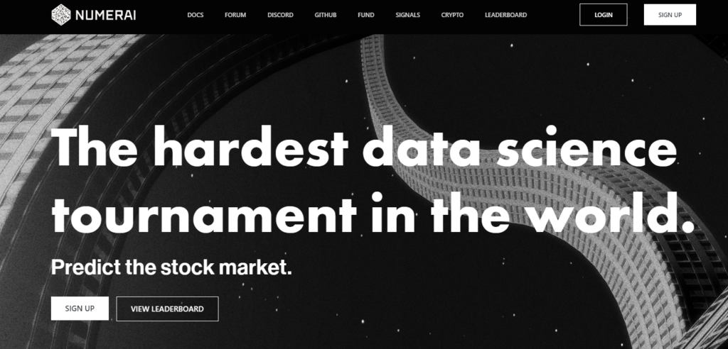 numerai homepage