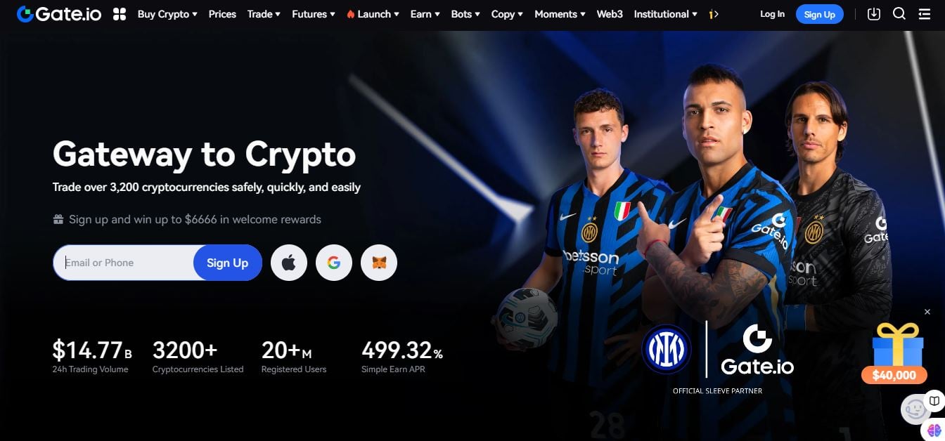gate.io dashboard