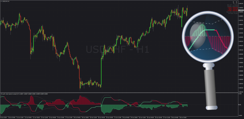 Trading Chart and a Magnifier
