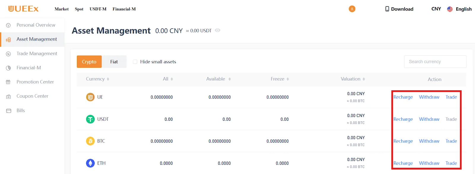 ueex asset management dashboard