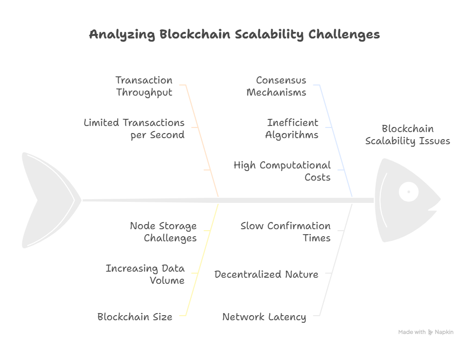  Factors causing blockchain scalability issues