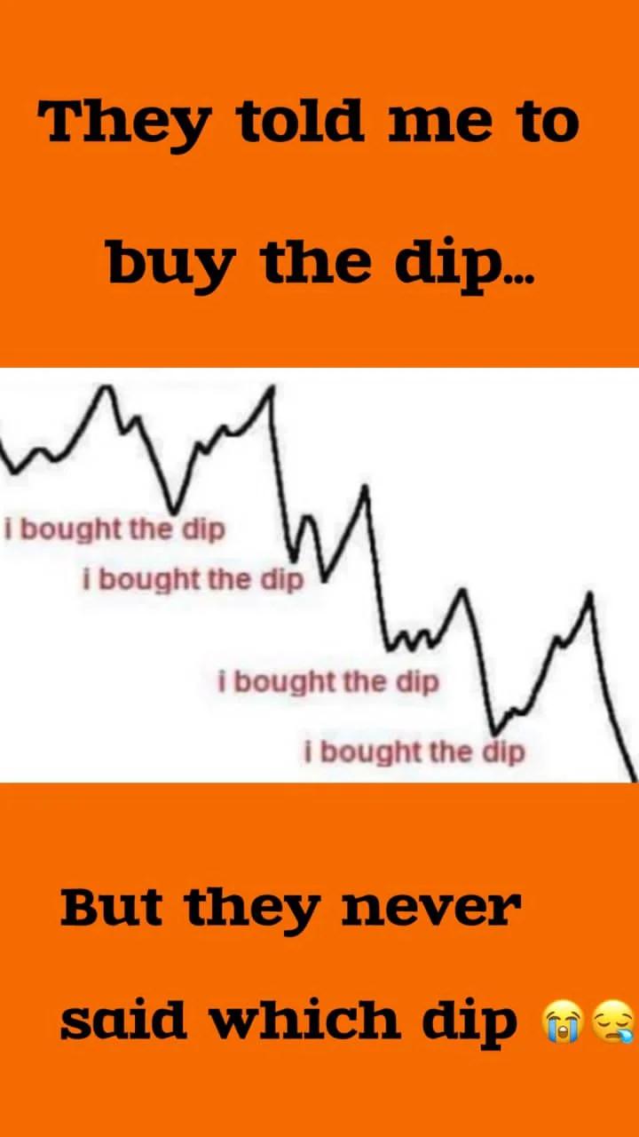 Funny Bitcoin Memes about Buying the Dip