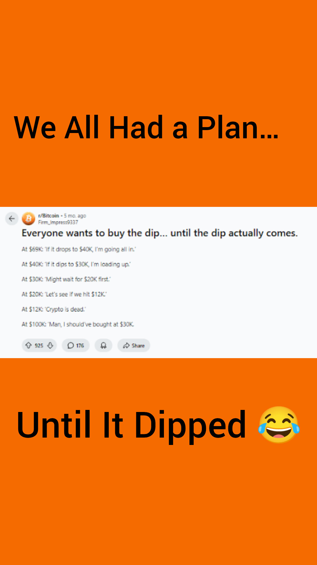 Funny Bitcoin Memes about Buying the Dip