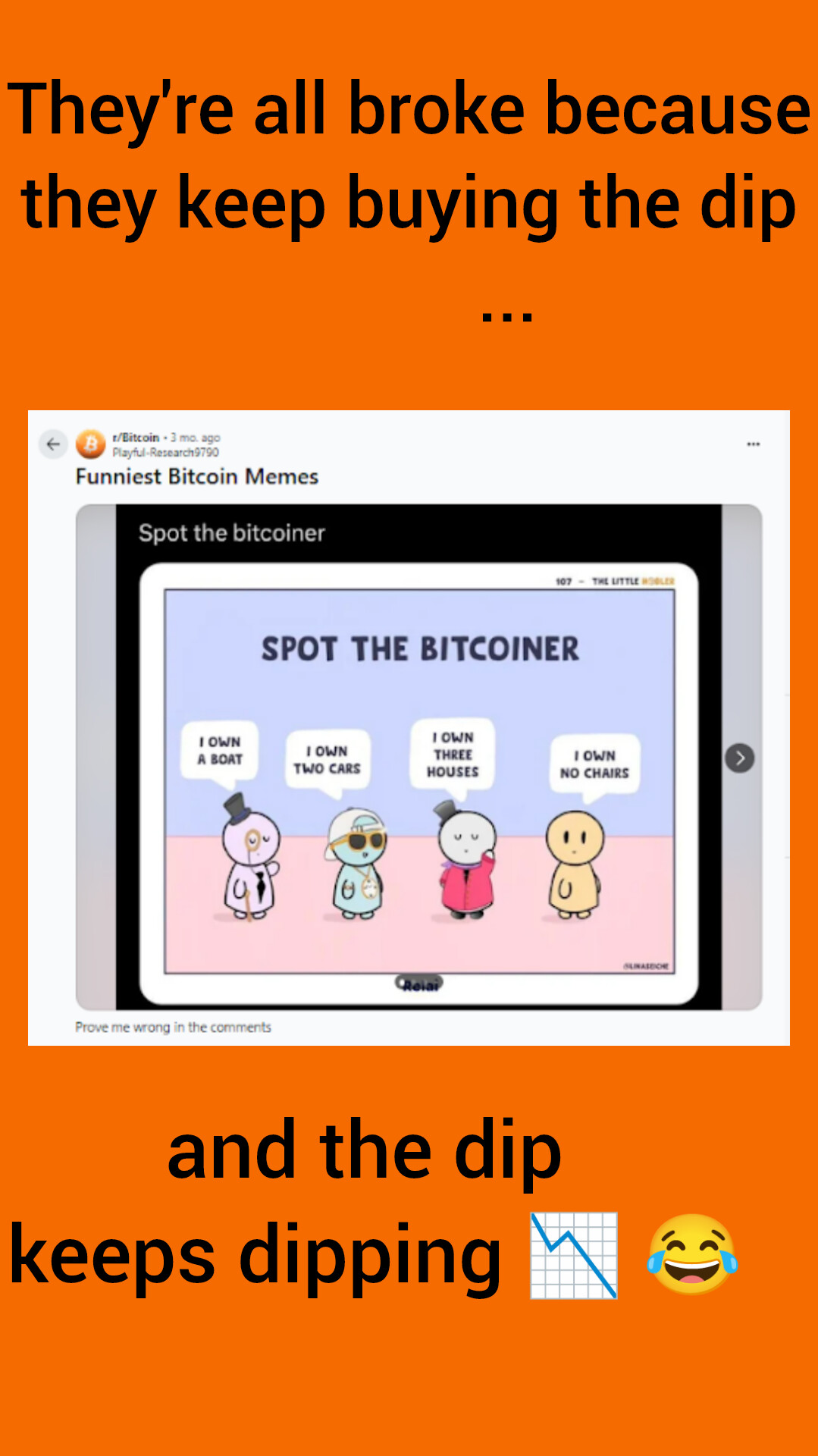 Funny Bitcoin Memes about Buying the Dip