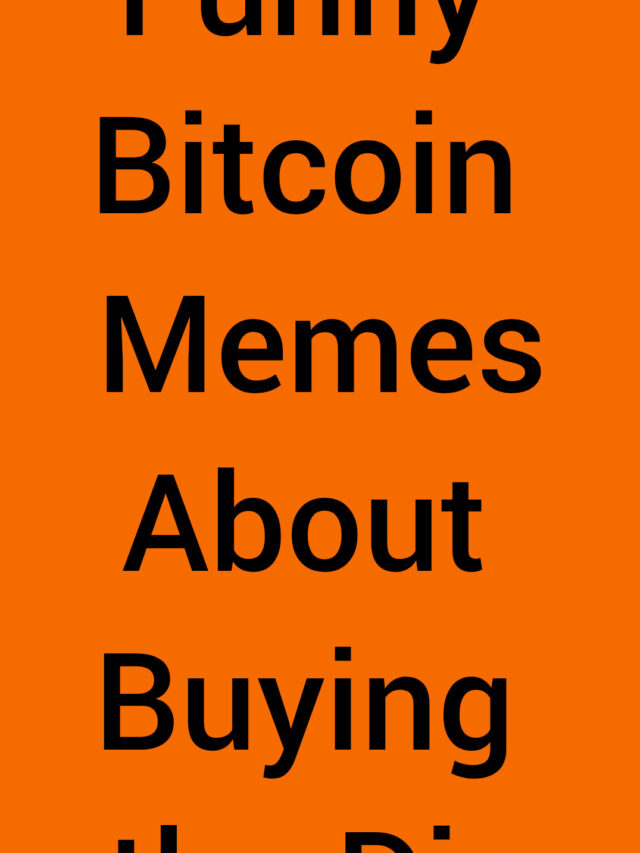 Funny Bitcoin Memes about Buying the Dip