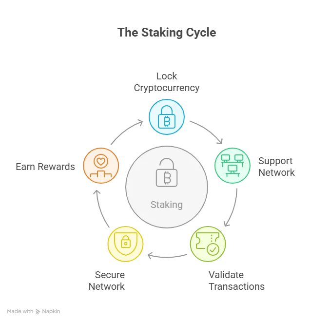  Image showing the staking cycle