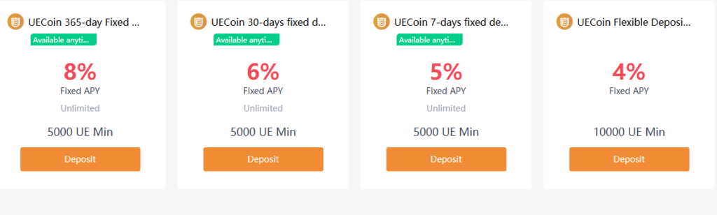 UEEx staking page