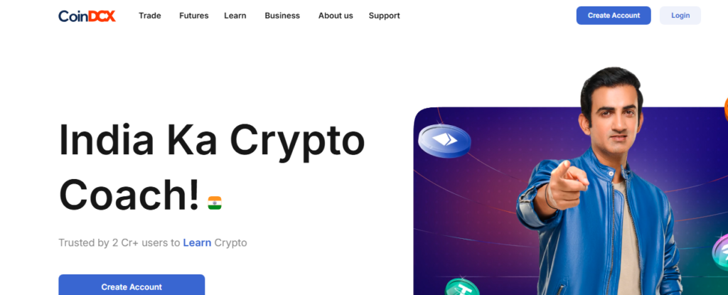 coindcx homepage