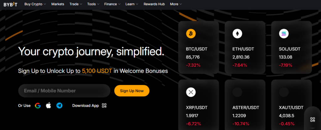 bybit homepage