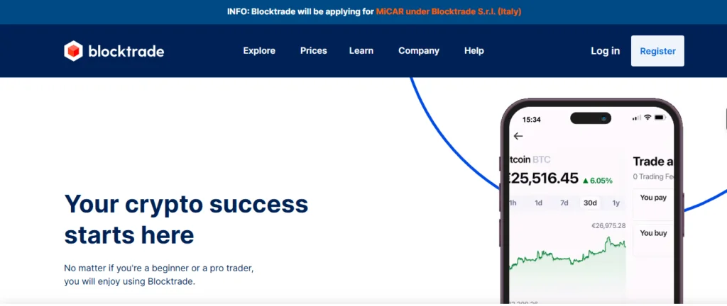 blocktrade homepage