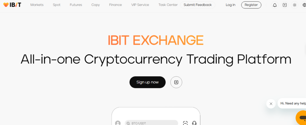 Ibit global homepage