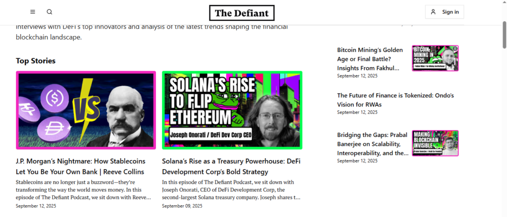 The defiant interface