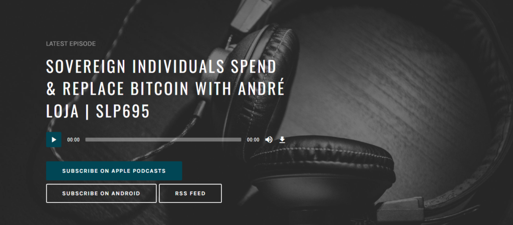 Stephan Livera Podcast interface