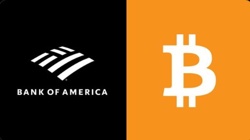 Bank of America and Bitcoin logo