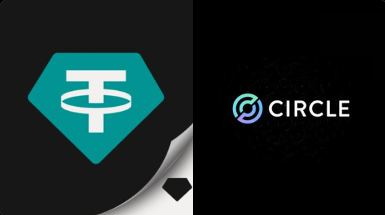 Tether and Circle logo