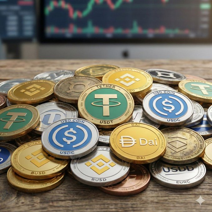 Image showing different stablecoins