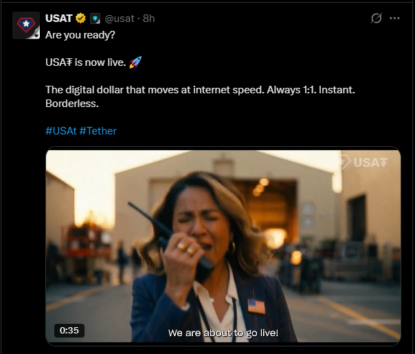 USAT announcement on X
