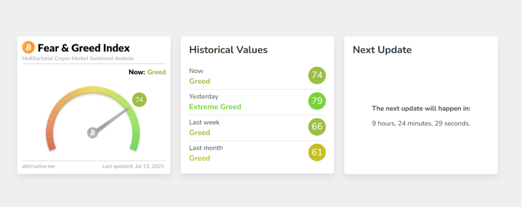 Alternative.me’s Homepage