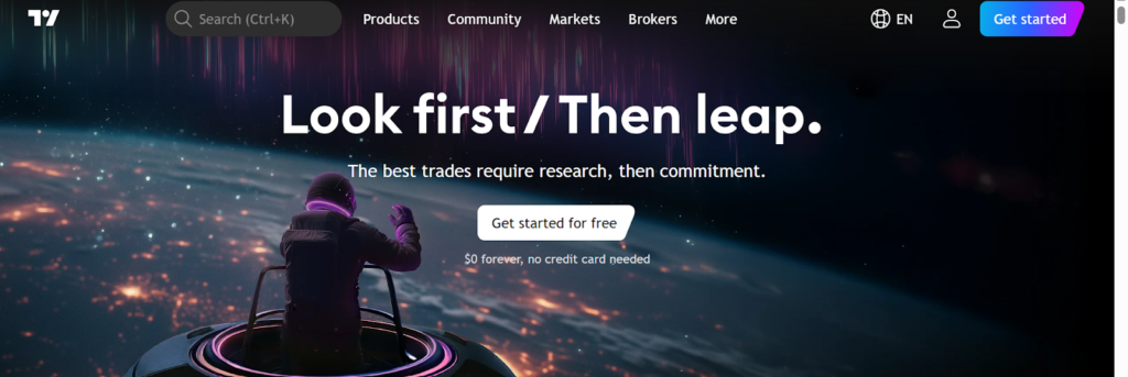 TradingView’s Homepage