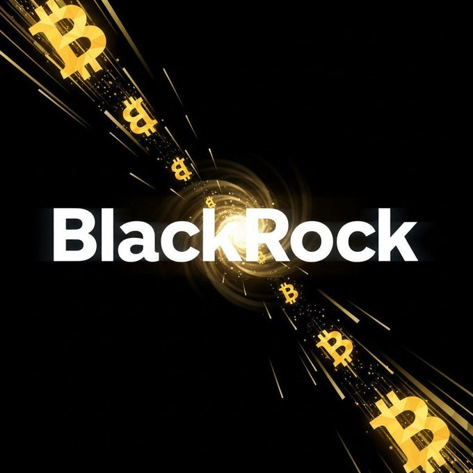BlackRock with Bitcoin symbol