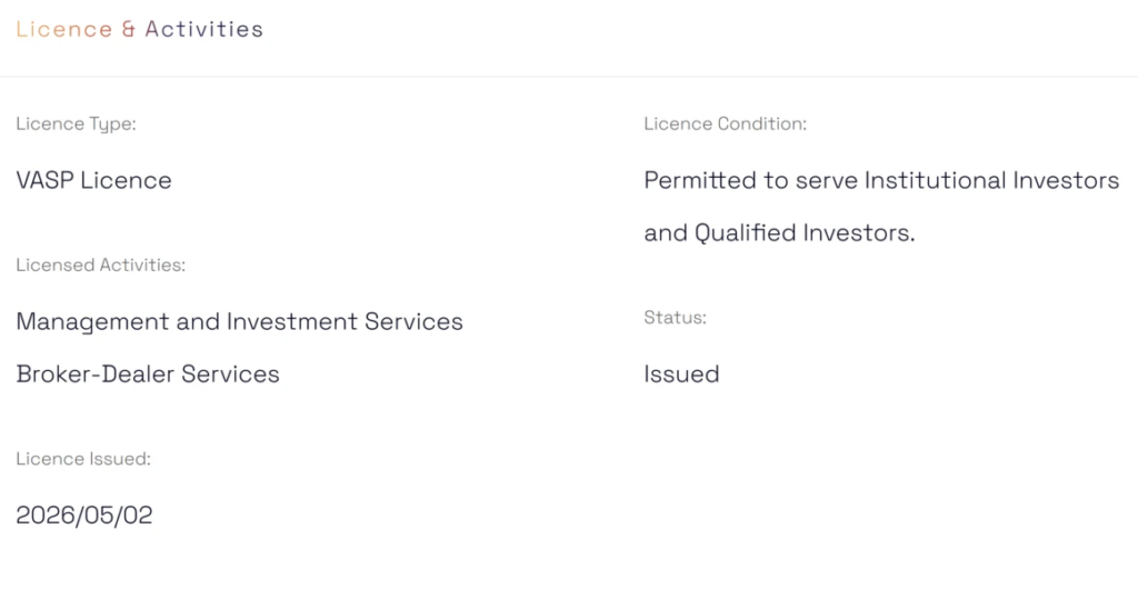 Animoca licence & activities