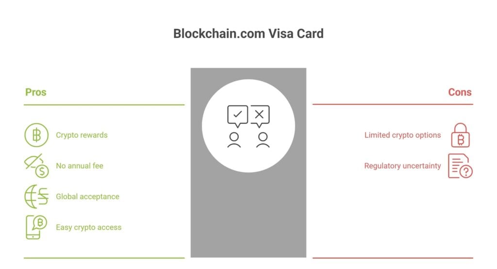 Pros of blockchain.com visa card
