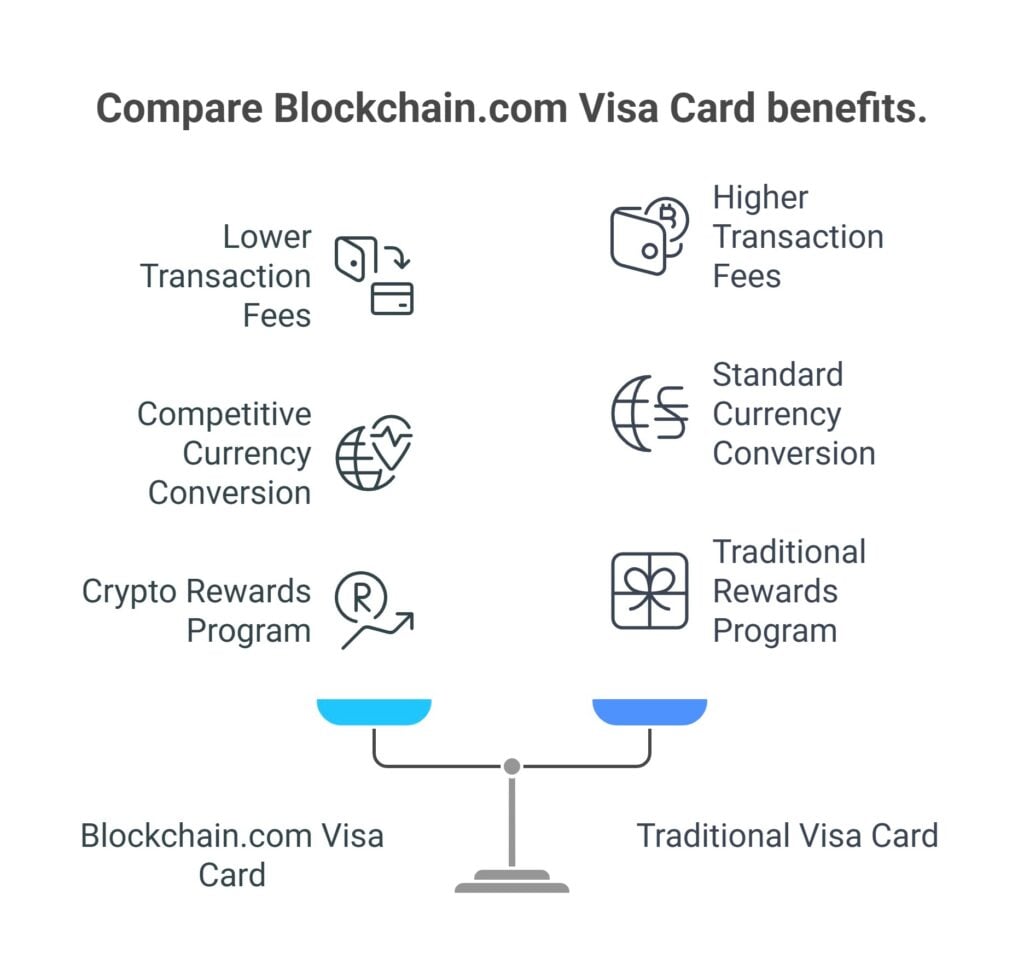 Blockchain.cm visa card benefits