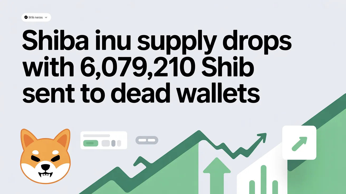 Shiba Inu Supply Drops With 6,079,210 SHIB Sent to Dead Wallets