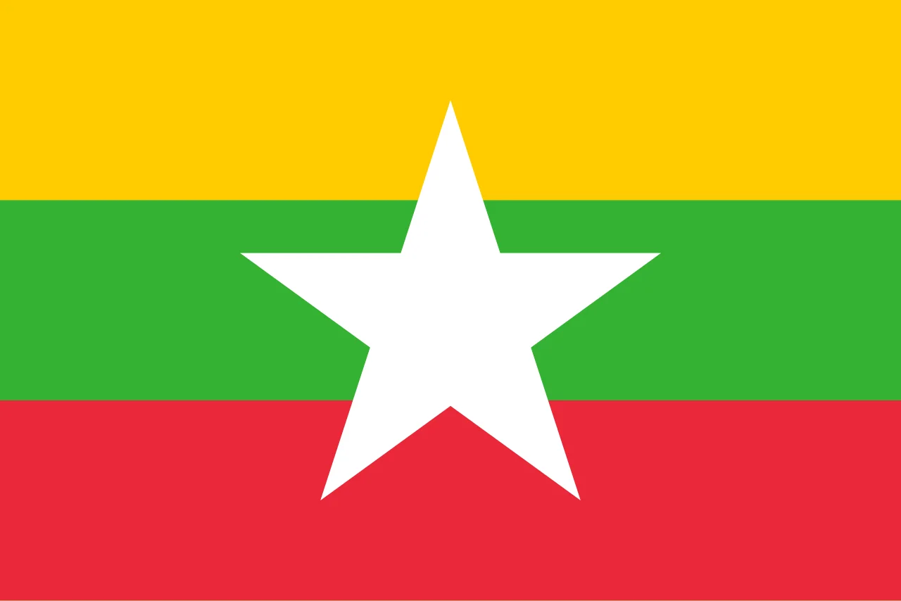 Myanmar flag 