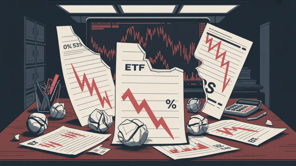 Paper losses and scrapped ETFs