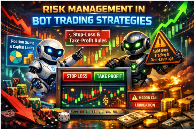 Image showing the risk management in bot trading strategies