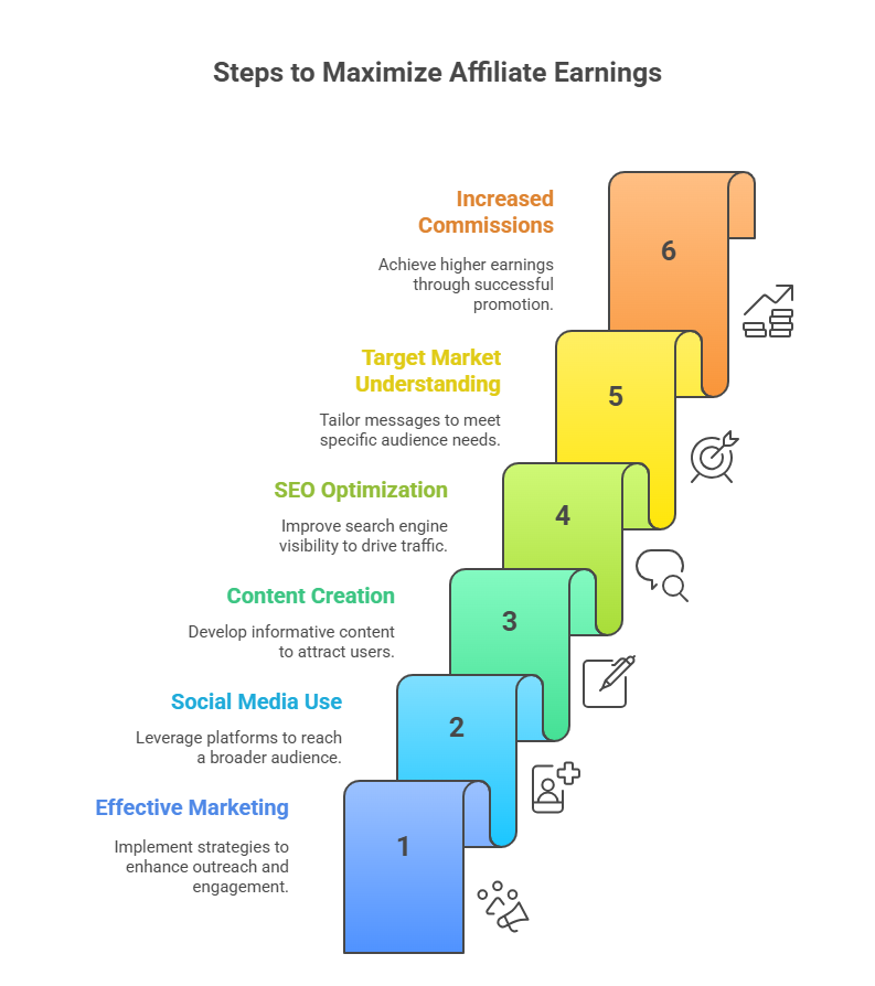 Steps to maximize affiliate earnings