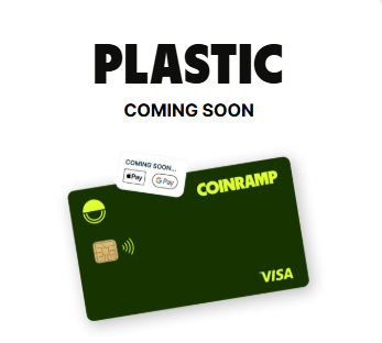 plastic Coinramp card