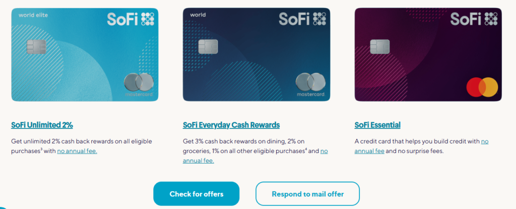 SoFi card