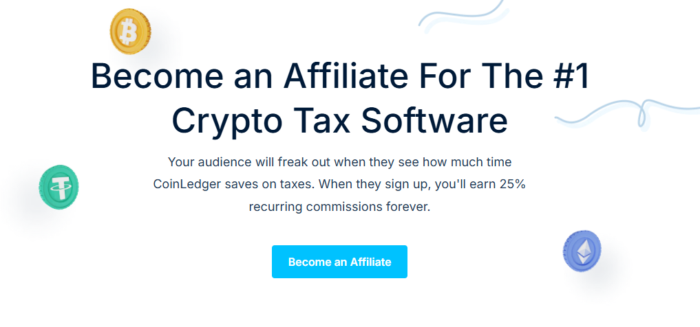 CoinLedger Affiliate page