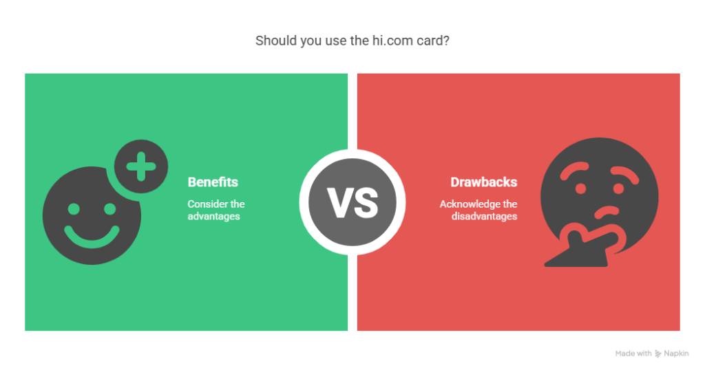 pros and cons of hi.com card