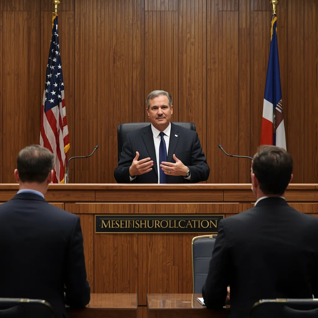 Two crypto traders in front of a judge