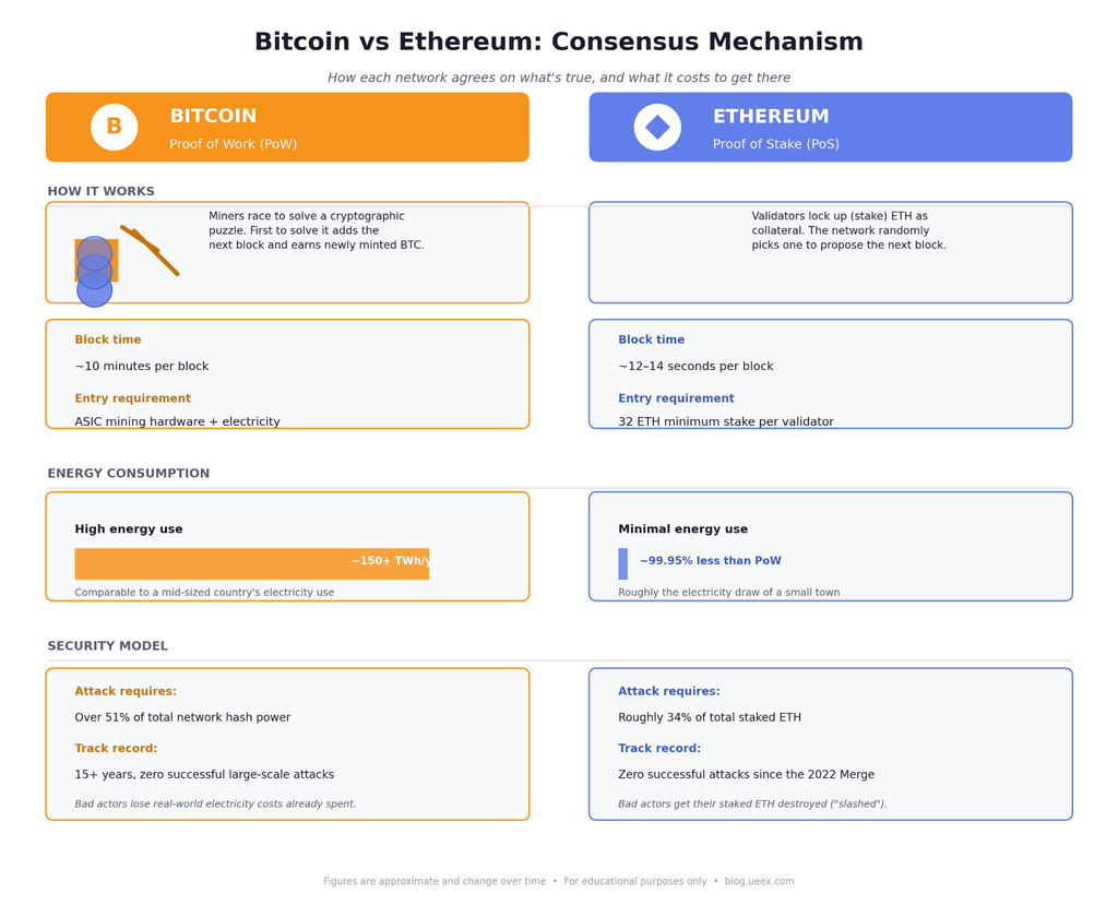 Bitcoin vs Ethereum
