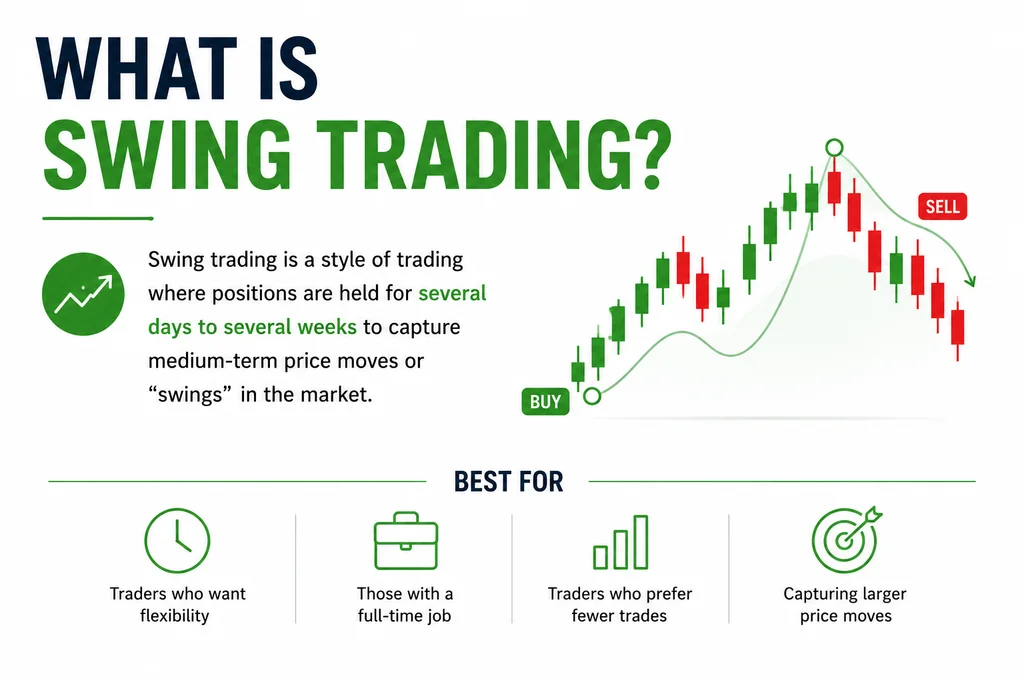 Image showing the text “What is swing trading”?
