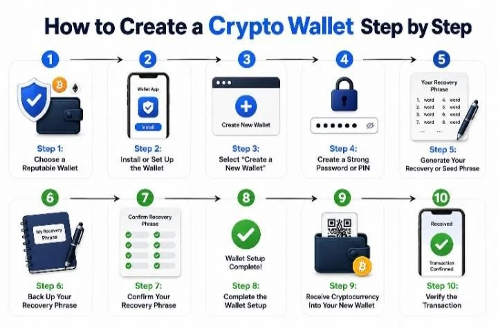 Comment créer un portefeuille crypto étape par étape