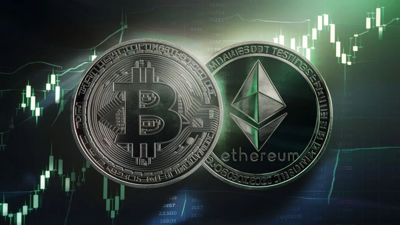 Bitcoin and ether market depth